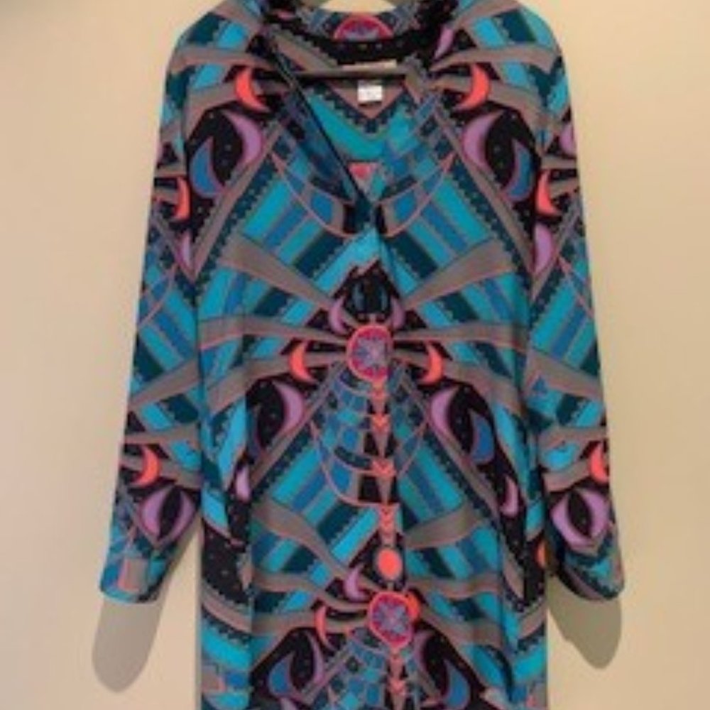 Multi Color slinky above the knee dress